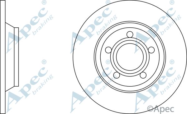 APEC BRAKING Jarrulevy DSK638